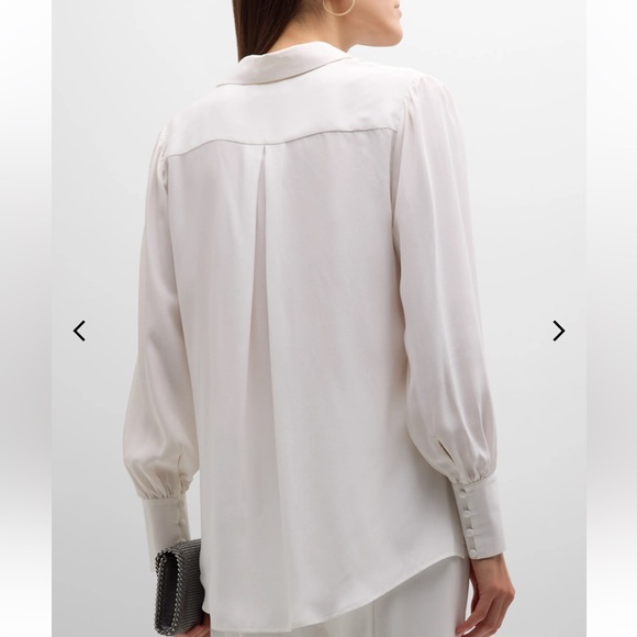 L’agence silk blouse with silk buttons on sides and sleeves - Picture 5 of 12